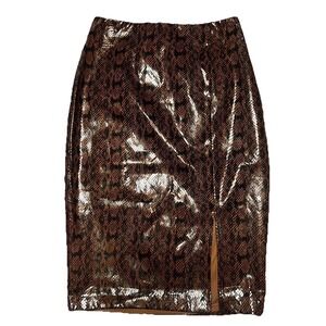 Express Faux Leather Snake Skin Pencil Skirt, Women's Size 2, NWT
